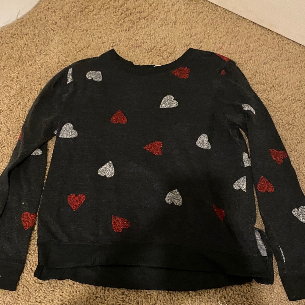 Heart Patterned Sweater